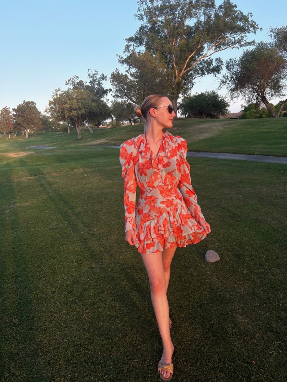 Floral Ruffle Mini Dress - Picture 2 of 2